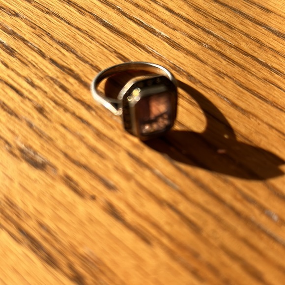 Amethyst Silver Marcasite Ring - Picture 4 of 7